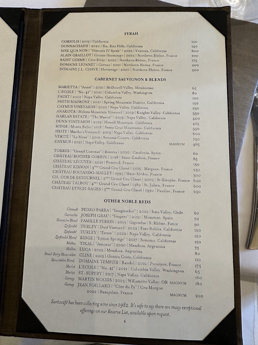 Menu - Santacafé photo 2